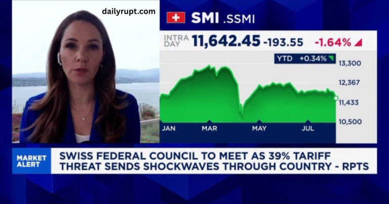 Swiss Stock Market Falls as Tariff Threat Hits Blue‑Chip Shares